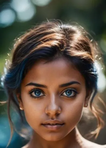 a  is posing for a portrait,indian girl,indian woman,east indian,eritrean,indian,ethiopian girl