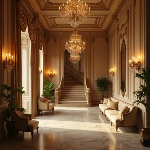 hallway,foyer,entrance hall,royal interior,ritzau,neoclassical,hallway space,rosecliff,luxury hotel,cochere,corridor,palladianism,palatial,lobby,grand hotel europe,grandeur,poshest,lanesborough,marble palace,gleneagles hotel,Photography,General,Realistic