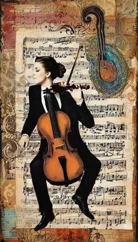 violinist,violinist violinist,violin player,cello,cellist,bass violin,violin,violin woman,crab violinist,violinist violinist of the moon,solo violinist,woman playing violin,violist,violoncello,playing the violin,symphony orchestra,musical note,orchestra,concertmaster,string instruments,Unique,Paper Cuts,Paper Cuts 06