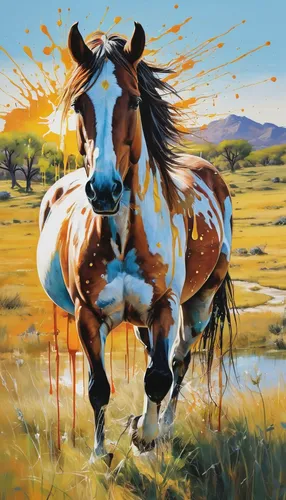 painted horse,colorful horse,equine,wild horse,horse running,horses,horse,brown horse,palomino,portrait animal horse,a horse,wild horses,mustang horse,young horse,fire horse,quarterhorse,appaloosa,warm-blooded mare,laughing horse,two-horses,Conceptual Art,Graffiti Art,Graffiti Art 08