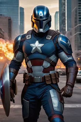 supersoldier,capitanamerica,captain america,vibranium,superhero background,captain american,captain america type,deathlok,ironist,steel man,kreder,avenging,battlesuit,caparisoned,iron mask hero,heroe,darkseid,war machine,darkhawk,stormbreaker,Conceptual Art,Fantasy,Fantasy 32