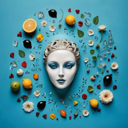 hirst,rankin,semiprecious,fornasetti,biophilia,fruits of the sea,hesperides,blue spheres,sagmeister,naiad,food collage,majevica,amphitrite,decorative art,rosicrucianism,azzurro,conceptual photography,cosmetics,cosmetics packaging,nereid,Unique,Design,Knolling