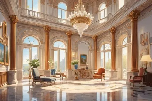 ornate room,palladianism,luxury home interior,ritzau,marble palace,royal interior,breakfast room,palatial,europe palace,luxury hotel,luxury property,ballroom,great room,palaces,grandeur,sitting room,neoclassical,grand hotel europe,venetian hotel,luxury real estate,Unique,Design,Sticker