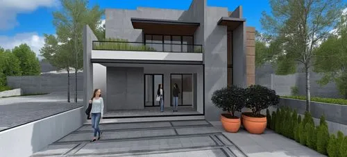 modern house,3d rendering,sketchup,house entrance,revit,modern architecture,mid century house,cubic house,residencial,residential house,interior modern design,render,residencia,renders,smart house,floorplan home,modern building,appartment building,modern kitchen,entryway,Photography,General,Realistic