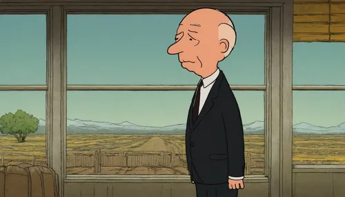 hitchcock,peter,clyde puffer,peter i,long neck,vincent van gough,television character,american gothic,brock coupe,jim's background,jerry,animated cartoon,termite,idaho,elderly man,nevada,steamed meatball,bill,walt,main character,Illustration,Children,Children 05