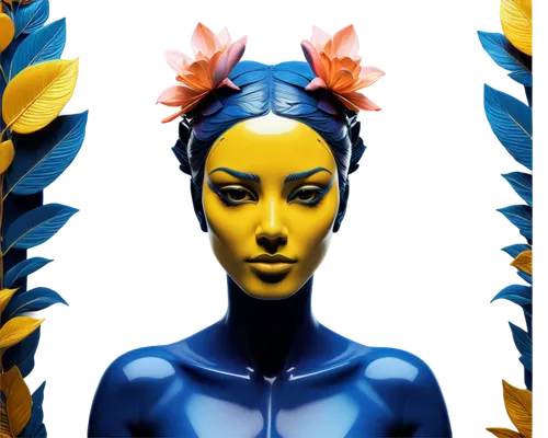 oshun,tretchikoff,mystique,kitana,headdress,majevica,nefertiti,derivable,yellow and blue,baoshun,blue enchantress,avatar,decorative figure,art deco woman,majorelle,gynoid,biotic,promethea,pintados,blu flower,Photography,Artistic Photography,Artistic Photography 08