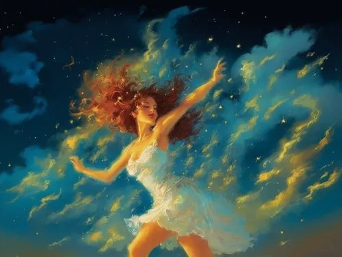 fire dancer,fire dance,dancing flames,firedancer,flame spirit,fire pearl,fire angel,fire artist,burning hair,beltane,kupala,sundancer,icarus,burning torch,pillar of fire,falling star,spark of shower,shower of sparks,torchbearer,digital painting,Illustration,American Style,American Style 08