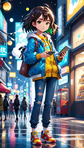 anime japanese clothing,haruhi suzumiya sos brigade,harajuku,shibuya,fashionable girl,tokyo city,street musician,shopping street,anime girl,nico,colorful city,world digital painting,shopping icon,anime cartoon,kotobukiya,retro girl,noodle image,play street,tokyo,anime 3d,Anime,Anime,Realistic