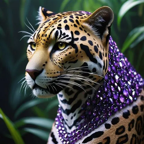 jaguar,bejeweled,leopard,jeweled,jewelled,leopardus,Art,Artistic Painting,Artistic Painting 29