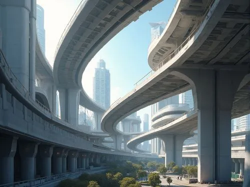 skybridge,arcology,futuristic architecture,superhighways,overpass,skyways,megastructures,futuristic landscape,infrastucture,overpassed,skyrail,overpasses,infrastructural,superstructures,megastructure,infrastructures,freeways,skywalks,skyway,infraestructura,Photography,General,Realistic