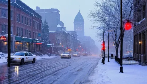 """Montreal """"early sunday morning"""" """"julien coquentin"""" Quebec Canada Street rain seasons winter snow autumn city""",montreal,quebec,boston,winter storm,new york streets,philadelphia,fronten