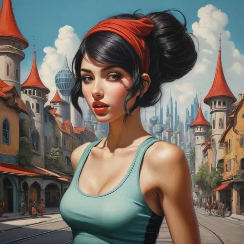 city ​​portrait,uderzo,fantasyland,fantasy art,welin,donsky,Illustration,Realistic Fantasy,Realistic Fantasy 07