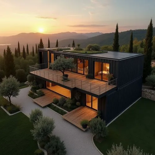 modern house,tuscan,prefab,casabella,3d rendering,cubic house