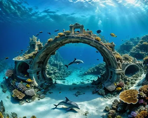 underwater playground,sunken church,atlantis,porthole,underwater oasis,ocean underwater,underwater world,underwater landscape,coral reef,sunken ship,sea life underwater,ocean paradise,sunken boat,under the sea,atlantik,aquarium,marine life,house of the sea,under sea,atlantica,Photography,Artistic Photography,Artistic Photography 01