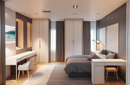 modern room,room divider,bedroom,sleeping room,guest room,sky apartment,inverted cottage,shared apartment,japanese-style room,guestroom,canopy bed,capsule hotel,modern decor,smart home,3d rendering,bedroom window,boutique hotel,accommodation,interior modern design,great room,Photography,General,Realistic