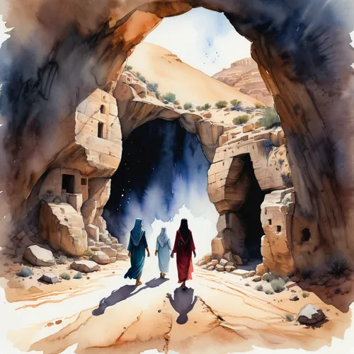 al siq canyon,qumran caves,bedouin,empty tomb,genesis land in jerusalem,watercolor background,st catherine's monastery,chasm,jordan tours,watercolor painting,watercolor sketch,water color,judaean desert,wadi dana,cave tour,woman at the well,watercolor,dead sea scroll,watercolour,the limestone cave entrance,Illustration,Paper based,Paper Based 25