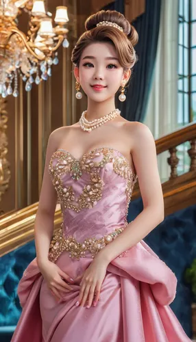 hanbok,princess sofia,princess anna,oriental princess,ball gown,asian costume,dress doll,debutante,female doll,fairy tale character,miss vietnam,princess crown,bridal accessory,bridal clothing,tiara,taiwanese opera,bia hơi,cinderella,doll dress,imperial period regarding,Illustration,Japanese style,Japanese Style 02