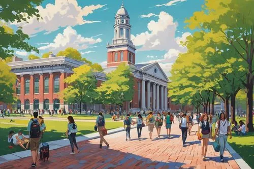 howard university,gallaudet university,vcu,uvm,uva,harvard,liacouras,purdue,uconn,hpu,gatech,rpi,penn,gmu,odu,berkeley,northeastern,umw,campuswide,tarheel,Illustration,Japanese style,Japanese Style 06