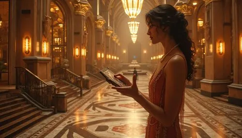 perfumer,girl in a long dress,art deco woman,perfumers,accolade,baccarat,art deco background,fantasy picture,harpist,naboo,art deco,man in red dress,dorne,perfumery,enchantment,photomanipulation,nightdress,principessa,evening dress,leighton,Photography,General,Realistic