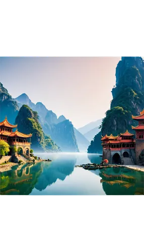 guilin,guizhou,wudang,yangling,yangshao,halong,shaoming,tamenglong,xinglong,huadong,asian architecture,huanglong,yangshuo,fenghuang,yunnan,xianglong,wuyi,yangtze,huidong,halong bay,Conceptual Art,Fantasy,Fantasy 16