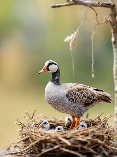 Write a suspenseful story featuring a gander guarding its nest.,nesting material,australian zebra finch,zebra finches,zebra finch,chukar partridge,sporting decoys,nesting place,female mandarin duck,ch