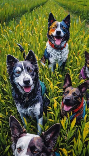 corgis,color dogs,grass family,three dogs,oil painting on canvas,huskies,oil on canvas,pet portrait,flying dogs,walking dogs,hunting dogs,oil painting,doggies,herding dog,canines,happy faces,hound dogs,dog supply,french bulldogs,the buds,Conceptual Art,Graffiti Art,Graffiti Art 04