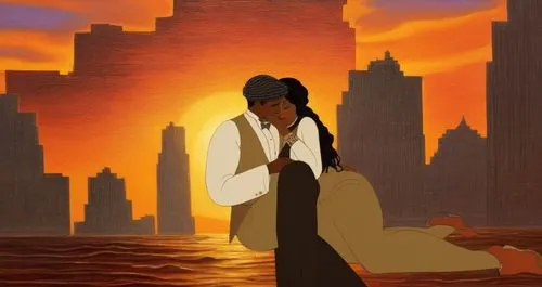 sunset in africa ,agrabah,aladdin,sundered,sindbad,korra,zira,jafar,katara,ghazan,tulio,sanjaya,tassili n'ajjer,theed,samarra,kronk,atla,tiana,esmeralda,jamahiriya,mulan,Illustration,Realistic Fantasy