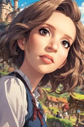 meteora,vanessa (butterfly),studio ghibli,the girl's face,nora,cg artwork,angelica,maya,rapunzel,little girl in wind,agnes,alice,eleven,cg,worried girl,marguerite,heidi country,oktoberfest background,