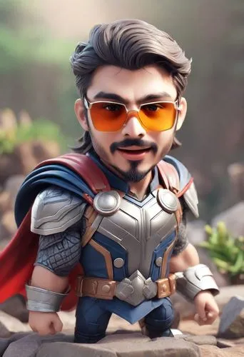 mini e,3d man,god of thunder,vax figure,super dad,3d model,superman,hero,thor,super hero,funko,super man,big hero,3d figure,superhero,tony stark,comic hero,scandia gnome,kid hero,capitanamerica,Digital Art,3D