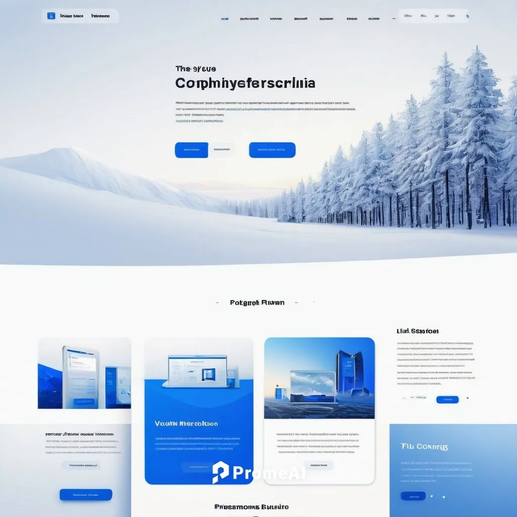 Modern resources webpage, corporate style, clean layout, white background, blue accents, minimalistic, simple navigation bar, search box top right, categorized sections, icons with labels, hover effec