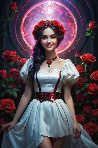 rose png,queen of hearts,rosa 'the fairy,rosa,romantic rose,rosicruciana,portrait background,persephone,valentine background,valentierra,rose flower illustration,porcelain rose,way of the roses,fantasy picture,fantasy portrait,rosa ' the fairy,belle,disney rose,rosevelt,rose,Conceptual Art,Oil color,Oil Color 02