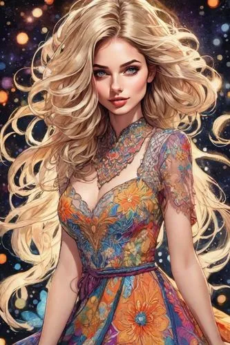 cosmogirl,margairaz,behenna,star dahlia,margaery,fashion vector,Digital Art,Comic