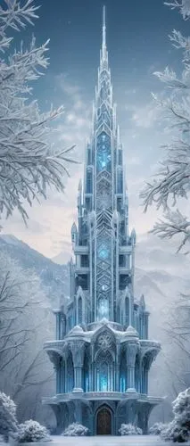 ice castle,icewind,winterfell,snow house,snowhotel,coldharbour,gondolin,fairy tale castle,winter house,tirith,castle of the corvin,winterplace,winterland,frozen,jotunheim,the snow queen,ice crystal,thingol,fairytale castle,white temple,Conceptual Art,Fantasy,Fantasy 22