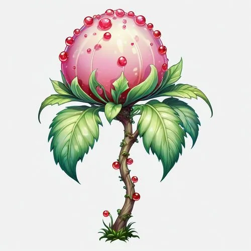 waratahs,calliandra,pitahaja,albizia,strawberry tree,lychees,Illustration,Abstract Fantasy,Abstract Fantasy 11