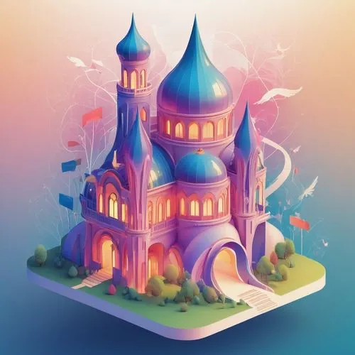 fairy tale castle,fantasy city,fairy chimney,fairytale castle,3d fantasy,fantasy world,basil's cathedral,fairy world,fairy tale icons,saint basil's cathedral,castlelike,fantasyland,castles,castle,background design,fairyland,castel,imaginationland,ramadan background,background vector,Illustration,Realistic Fantasy,Realistic Fantasy 02