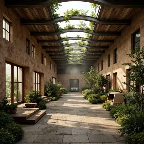 courtyards,courtyard,atriums,inside courtyard,patios,patio,pergola,atrium,hacienda,dandelion hall,streamwood,theed,ecoterra,winter garden,3d rendering,breezeway,amanresorts,oasis,spa,roof landscape