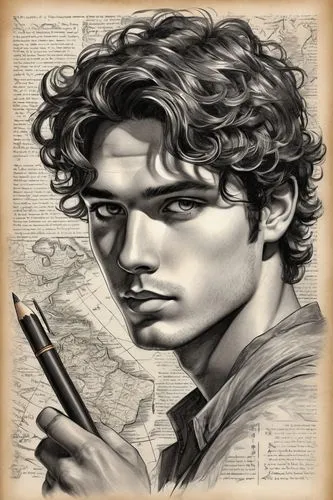 newspaperman,antinous,newsboy,groban,alcide,gamebook,northanger,meriadoc,cartographer,garrel,aneurin,odair,sherlock holmes,seregil,paleographer,cryptographer,sherlockian,lanford,mcgann,mapmaker,Illustration,Black and White,Black and White 30