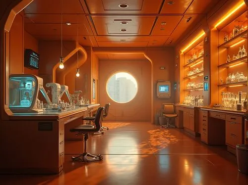 pharmacy,alchemax,doctor's room,chemical laboratory,apothecary,laboratory,laboratories,pharmacie,spaceship interior,radiopharmaceutical,ufo interior,lab,treatment room,assay office,examination room,consulting room,cleanroom,cleanrooms,laboratory information,spacelab,Photography,General,Realistic