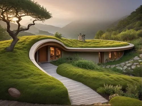 grass roof,earthship,roof landscape,turf roof,moss landscape,dreamhouse,dunes house,house in mountains,house in the mountains,landscaped,home landscape,futuristic architecture,beautiful home,hobbiton,tree house hotel,greenhut,mushroom landscape,ecotopia,futuristic landscape,landscape designers sydney,Photography,Documentary Photography,Documentary Photography 13