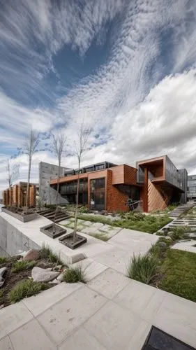 corten steel,performing arts center,modern architecture,school design,new building,discovery park,kettunen center,music conservatory,new city hall,public library,biotechnology research institute,expos