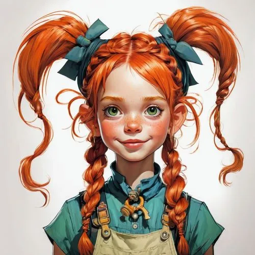 pippi longstocking,redhead doll,merida,fantasy portrait,cinnamon girl,raggedy ann,child girl,child portrait,girl portrait,pigtail,nami,gingerbread girl,red-haired,redheads,nora,painter doll,maci,fairy tale character,little girl,doll's head,Conceptual Art,Fantasy,Fantasy 08