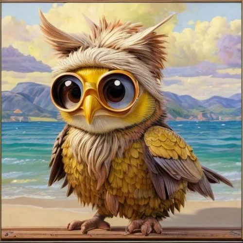 kawaii owl,boobook owl,owl art,owl background,owlet,owl,owl-real,small owl,sparrow owl,bart owl,brown owl,bubo bubo,saw-whet owl,reading owl,griffon bruxellois,large owl,rabbit owl,gryphon,knuffig,baby owl,Calligraphy,Painting,Oil On Linen