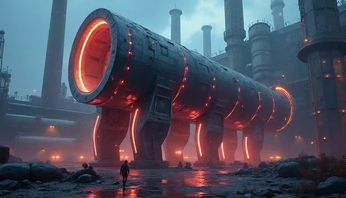 futuristic landscape,refinery,industrial tubes,arcology,futuristic architecture,industrial landscape,scifi,heavy water factory,furnaces,futuristic,sci fi,futuristic art museum,sci - fi,industrial ruin,3d render,cyberia,concept art,apiarium,incinerator,unbuilt,Photography,General,Realistic