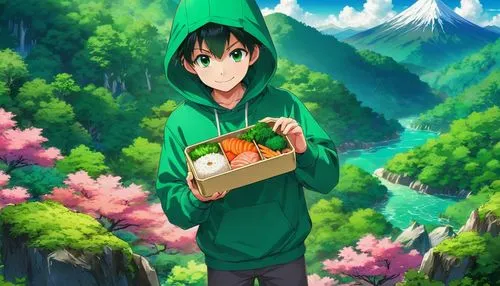 chizen,echizen,kazuto,hachiman,kururi,imae,eguren,shigehiro,wakaba,patrol,midori,kaban,bento,koigi,kyoji,seto,takuto,konno,sakura background,nasu,Illustration,Japanese style,Japanese Style 03