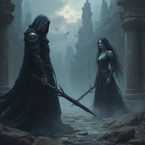 moonsorrow,ravenloft,melkor,duelled,fantasy picture,necromancers