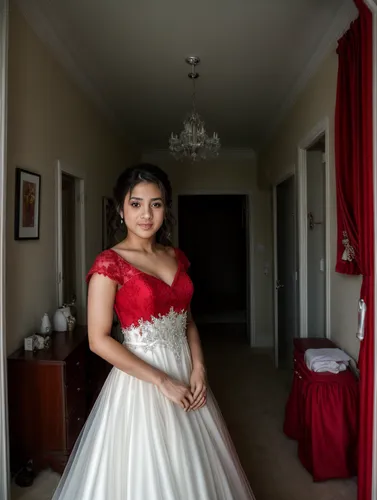 Show her in red bridal dress,quinceañera,wedding photography,quinceanera dresses,debutante,wedding photographer,indian bride,ball gown,bridal dress,wedding frame,pre-wedding photo shoot,social,wedding