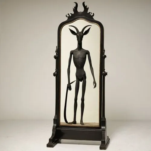 cernunnos,magic mirror,art nouveau frame,sloviter,the mirror,child's frame,Art,Artistic Painting,Artistic Painting 47