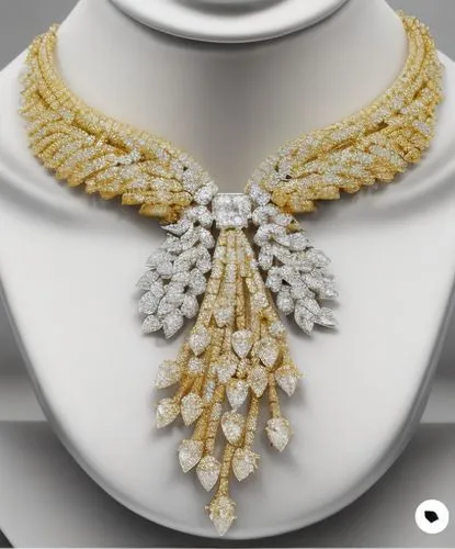 A diamond necklace using intense yellow diamonds and white diamonds,pearl necklace,pearl necklaces,bridal jewelry,jewelry florets,drusy,gold jewelry,jewelry（architecture）,bridal accessory,diadem,chris