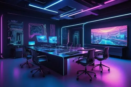 computer room,modern office,working space,computer workstation,blur office background,creative office,study room,ufo interior,spaceship interior,3d background,workstations,desk,game room,cybercafes,the server room,neon human resources,3d render,cyberscene,background design,conference room,Conceptual Art,Graffiti Art,Graffiti Art 06