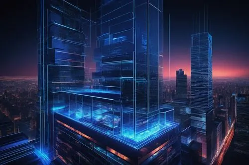 cybercity,skyscraper,the skyscraper,pc tower,ctbuh,skyscrapers,skyscraping,metropolis,electric tower,futuristic architecture,skycraper,cyberport,cybertown,cyberpunk,urban towers,hypermodern,sky apartment,cityscape,glass building,futuristic,Illustration,Retro,Retro 26